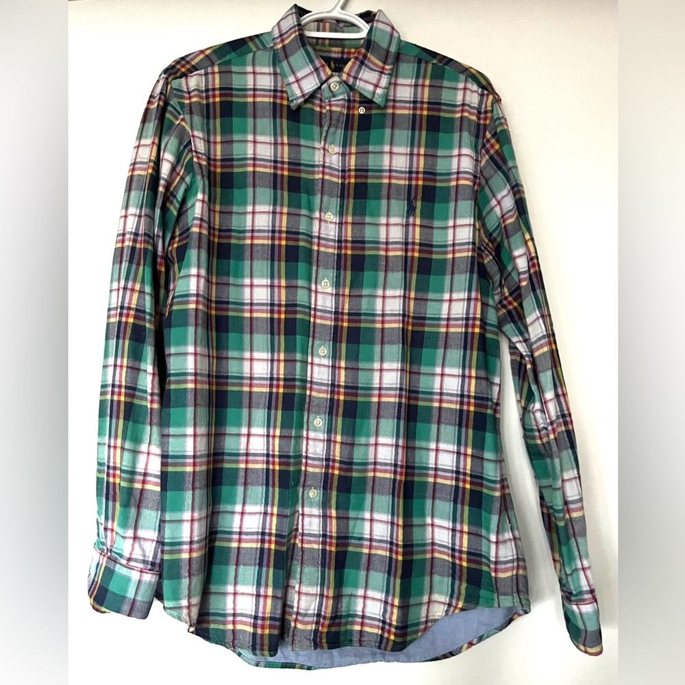 Ralph Lauren men’s plaid shirt button up Medium
